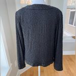 Vintage Dressbarn Collection Black Fully Beaded Long Sleeve Dressy Jacket Small Photo 7