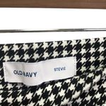 Old Navy  Houndstooth Stevie Pants Size Medium Black and White Career Business Photo 4