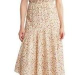 Wishlist Women's Cream Floral Handkerchief Midi Dress Multicolor Size M Photo 0