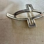 Silver tone cross pendant necklace Photo 2