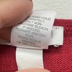 J.Jill Shirt Womens Large Linen Blend Red White 3/4 sleeve Casual Ladies Spring Photo 4