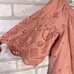 Madewell Eyelet Off The Shoulder Dress in Dusty Clay Size 6 Photo 8