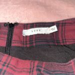 Lush Clothing Lush plaid miniskirt red black size S asymmetrical academic schoolgirl Photo 2
