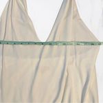 EXPRESS White Sleeveless Draped Tank Top Photo 3