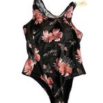 Tremaker women's size XL black floral one piece bathing suit Photo 0