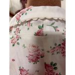 TCEC Floral Print Blazer Women's Pink Roses White Spring Summer Jacket Photo 3