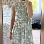 Treasure & Bond Green Floral Dress Photo 3