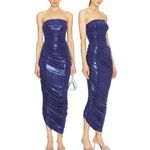 Norma Kamali  Strapless Diana Gown in Military Blue size Large New without tags Photo 3