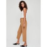Wilfred  Kari Cropped Paperbag Waist Pants in Honey Brown Size Small Photo 1