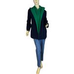VINTAGE 1980'S AUTHENTIC MACKINTOSH BLUE & GREEN WOOL VEST COAT (M) Size M Photo 7