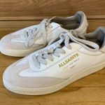 ALLSAINTS Thelma Suede Low Top Sneakers in White - Size 6 Photo 0