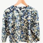 Ann Taylor Petite Floral Puff Sleeve Sweatshirt Photo 0