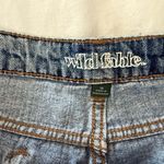 Wild Fable  Blue and Black Distressed Jean Shorts Photo 3