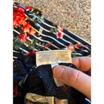 Bobbie & Brooks Women's Navy Blue/white red‎ roses short sleeve dress size large Photo 11