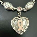 Brighton Retired Power Of Pink Breast Cancer Love Heals Heart Charm Bracelet 26g Photo 13