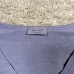 Brandy Melville  Lavender V Neck Cropped Knit Sweater Women M Photo 1