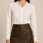 Marc New York NWT Vegan Leather High Rise Skirt Photo 0