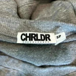 CHRLDR Gray Star Cotton Crew Neck Pullover Sweatshirt Athleisure Size SP Photo 4