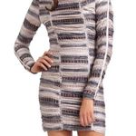 Torn By Ronny Kobo Dress Size Medium Bodycon Ruched Mini Long Sleeve Reptile Photo 0