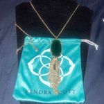 Kendra Scott Green Rayne Necklace Photo 0