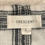Crescent  Ivory and Charcoal Plaid Bomber Jacket with Faux Fur Collar Photo 9