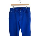 Eileen Fisher Jeans Womens 8 Royal Blue Skinny Denim Organic Cotton Stretch USA Photo 1