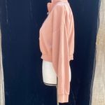 Nike Pink 1/4 Zip Cropped Long Sleeve Crop Sweater Size Small Photo 10
