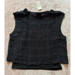 Sunday in Brooklyn Sunday‎ In Brooklyn Black Sleeveless Tank Ruffles Top Size One Size Photo 4