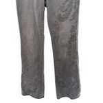 Chico's So Slimming Girlfriend Flare Jeans Black Boho Embroidered Hippie Size 6R Photo 1