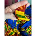 Handmade Slip dress african print blue red green yellow Photo 7
