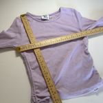 Princess Polly Top Women's 4 Purple Noorie Long Sleeves Cropped Ribbed Stretch Photo 3
