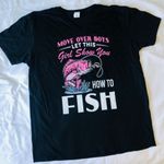 Gildan Brand New Let This Girl Show You How To Fish Size XL 100% Cotton No Tag F Photo 1