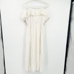 Club Monaco Womens Boho Beachy Floral Embroidered Fredelin Midi Dress XS White Photo 12