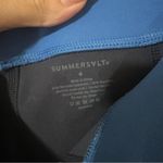 Summersalt The Shield Blue Colorblock Cross-Waist Flare Leggings NEW 4 Photo 6