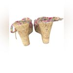 Madden Girl ENCOREE Womens Wedge Sandals Shoe SZ 8 Pink Flower 4 1/2" Photo 7