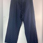 Gap XL Women's Light Flannel Pajama Bottoms in Navy Polka Dot Photo 0