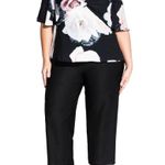 City Chic Black Floral Austin Floral Blouse Top Medium 18 Plus Size NEW Photo 0