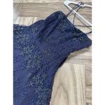 City Triangles Strapless Prom Formal Dress Junior's Woman's Size 3 Navy Photo 2