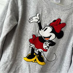 Disney  Minnie Mouse Embroidery 3D Chenille Sweatshirt Fleece Size Med Soft Photo 1