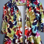 Joseph  A Multicolor Abstract Zip-Up Jacket Pockets Size 6 Photo 4
