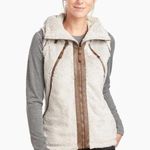 Kuhl  Fleece Flight Full Zip Hooded Vest Cream Brown Small Photo 0
