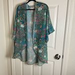 Floral woman’s Kimono Cardigan size 3XL Green Photo 8