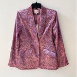 Cinq à Sept Cinq a Sept Estelle Paisley Satin Blazer Photo 3