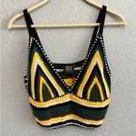 Urban Outfitters NWT  Multicolor Crochet Knit Tank Top Size Large Crop Photo 1