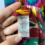 Alice + Olivia  Russel Mini Slip Dress Multicolor Tribal Wave Print Small Photo 8