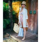 Tuckernuck Pomander Place White Anne Coverup Dress Size Medium Gently Used Photo 1