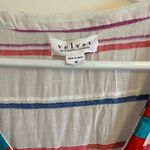 Velvet embroidered cotton beach cover up White Size M Photo 1