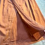 Anthropologie By  Linen Maxi Wrap Skirt in Rust Womens Size 22🧡 Photo 7