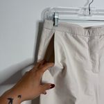 Massimo Dutti NWT Cotton Blend Wide Leg Trousers In Cream Size 8 Photo 3