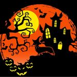 Design By Humans Women’s Dachshund Dog Halloween Party Tee Size Medium NWOT Gray Photo 1